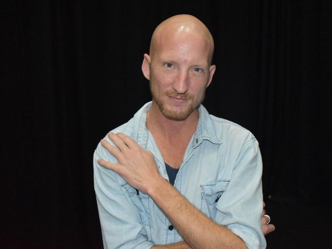 Producer Joel Bow preparing for the 'taster' production of Heading North. Picture: Lillian Watkins