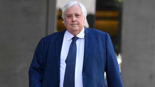 Clive Palmer is suing Western Australia over decisions by the former Barnett government. Picture: AAP