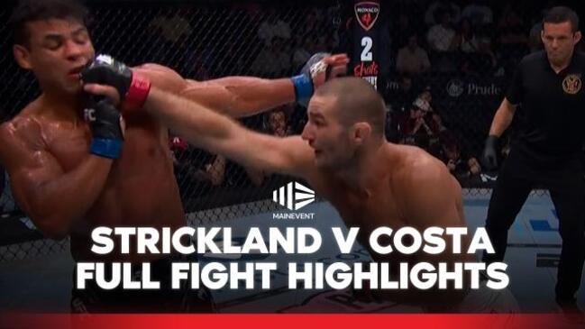 Sean Strickland Vs Paulo Costa Full Fight Highlights Daily Telegraph 1977