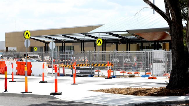 Construction work at Hobart International Airport. Picture: SAM ROSEWARNE