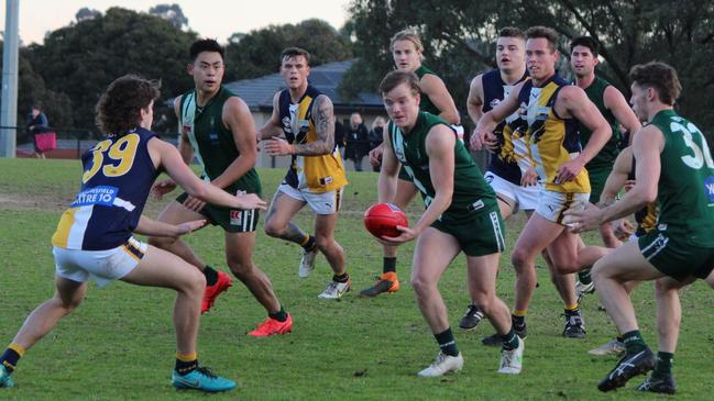 Coach Steve Cochrane said a lift in ball-use helped his side back into the match. Picture: Wantirna South FC