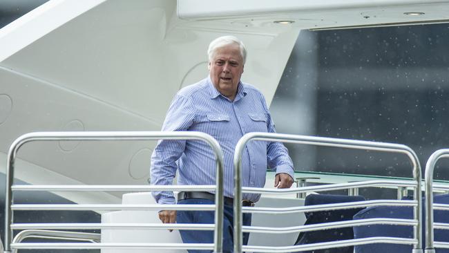 Clive Palmer has suffered another legal blow in his ongoing dispute with the WA government. The billionaire is pictured here on his boat Nancy Jean. Picture: Mark Cranitch.