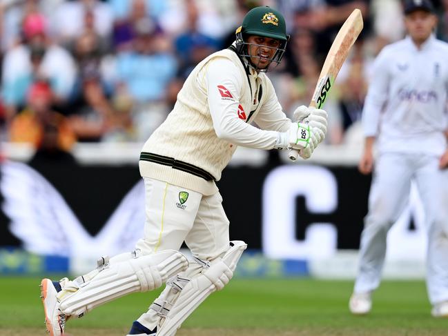 Usman Khawaja batted on all five days of the Test. Picture: Shaun Botterill/Getty Images