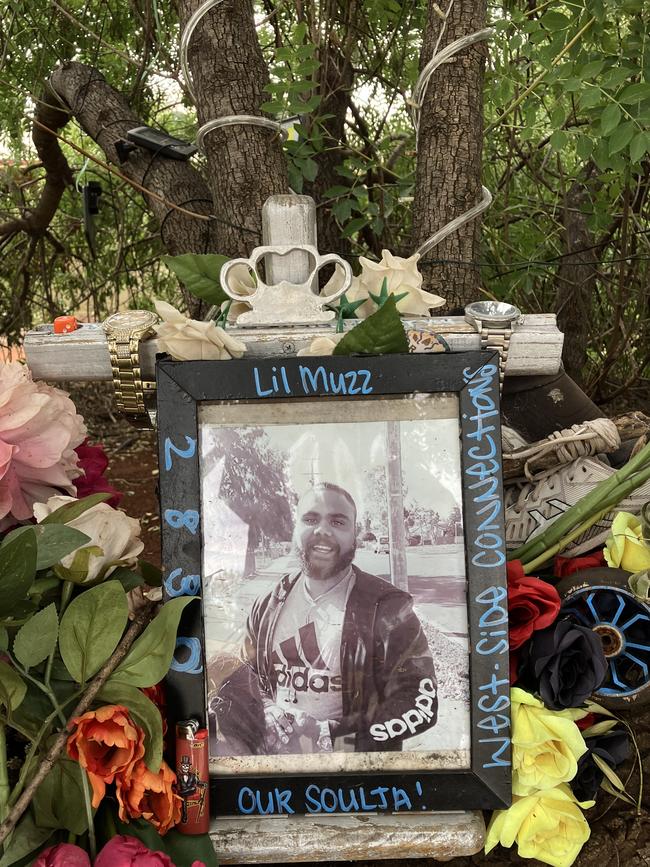 A shrine where Phemise’s body was found. Picture: Supplied