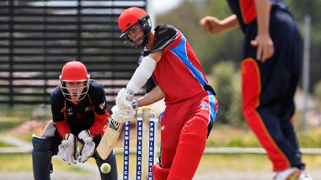 Josh Barrett in action for Southern District. Picture: Tom Huntley