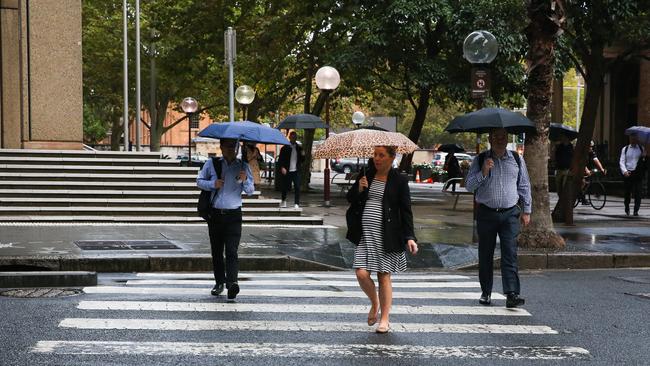 Sydneysiders are facing a grey cloudy day with more rain which is set to continue throughout the week. Picture: NCA NewsWire / Gaye Gerard