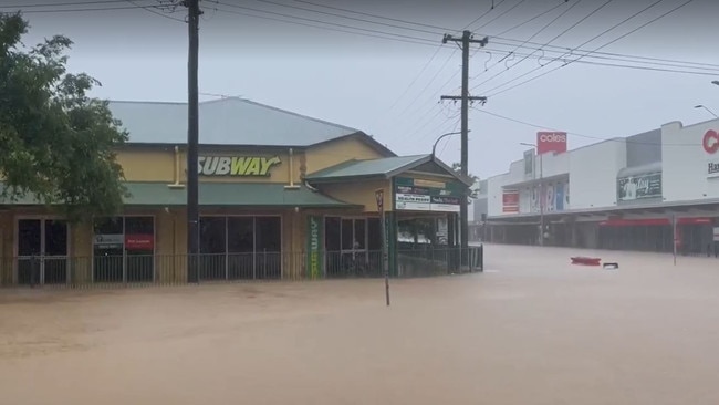 The Murwillumbah CBD was covered in flood water on February 28. Picture: Geoffwhite.photography