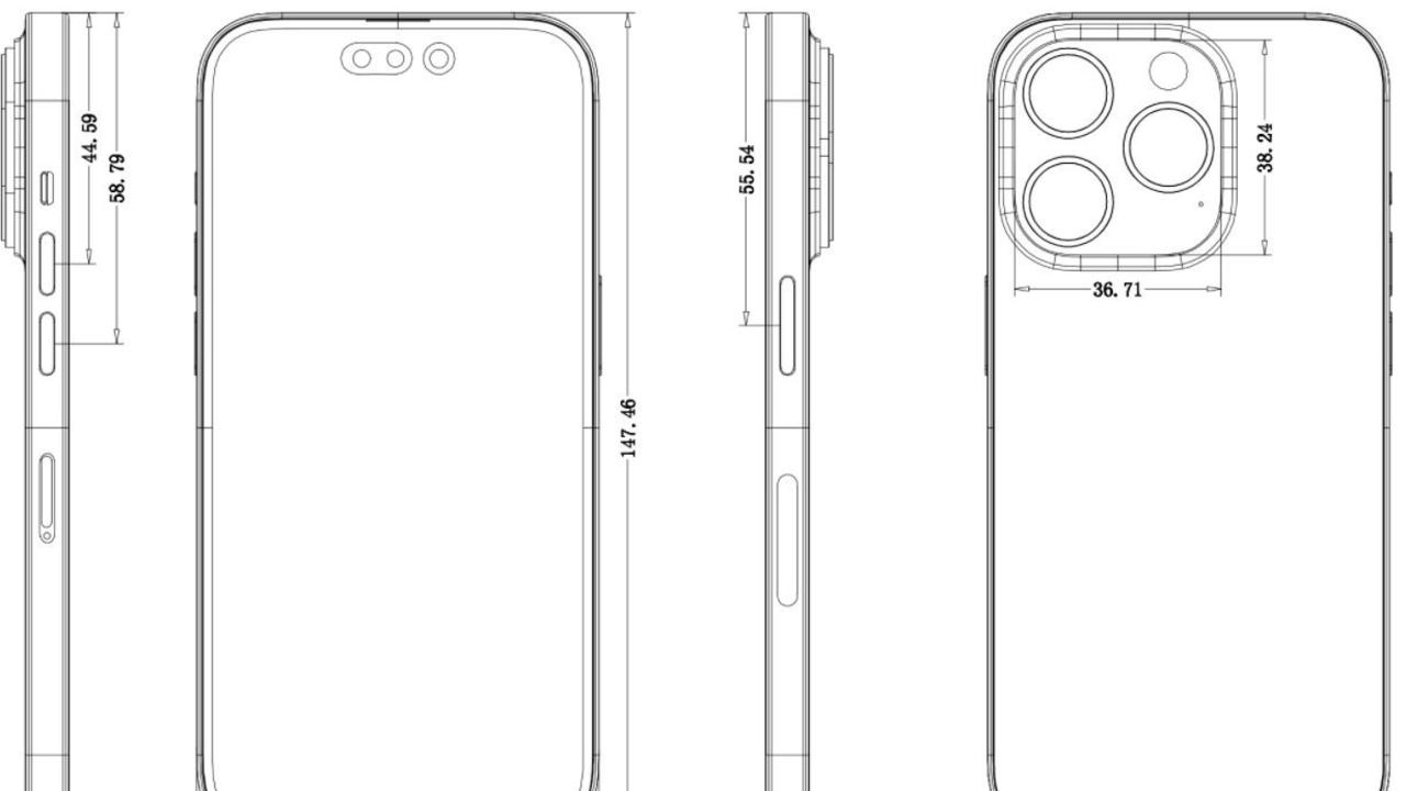 Rendering of the iPhone 14 with its new camera which is expected to be better quality – on pricier models.