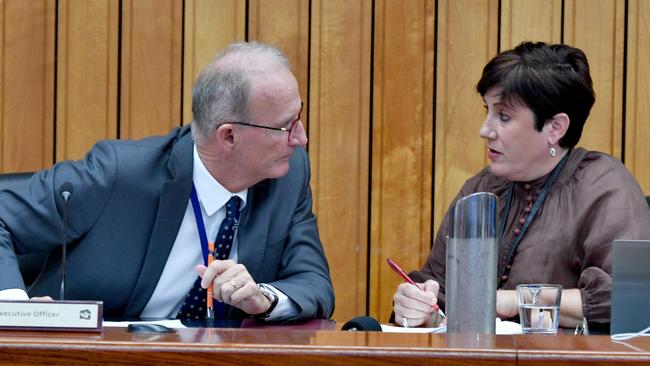 TCC CEO Joe McCabe and Cr Ann-Maree Greaney. Picture: Evan Morgan