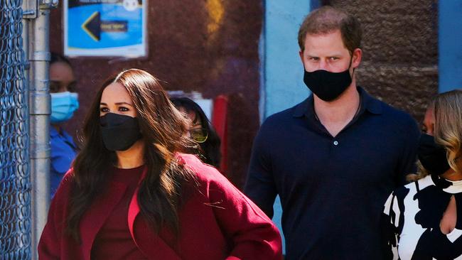 The couple visits P.S. 123 in Harlem on September 24. Picture: Getty