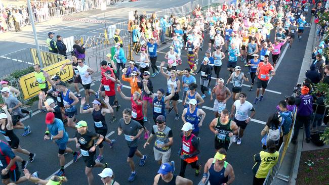 Gold Coast Marathon Sunday — start of full Marathon. Picture Mike Batterham