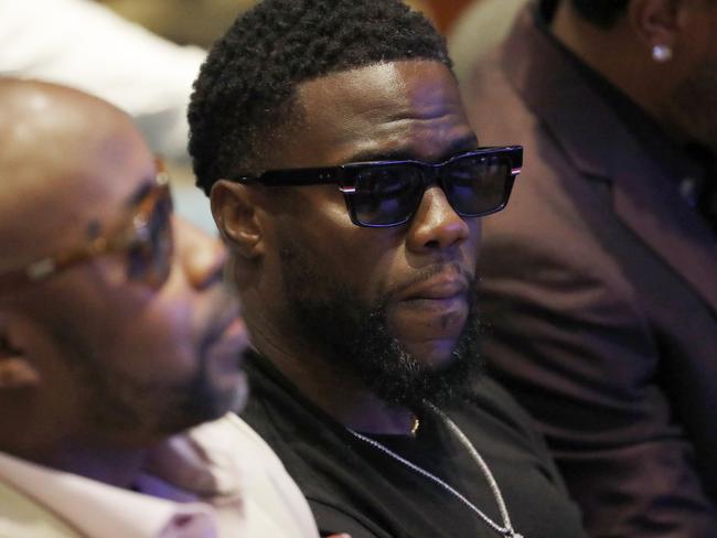 Entertainer Kevin Hart joins guests at North Central University. Picture: AP Photo/Julio Cortez