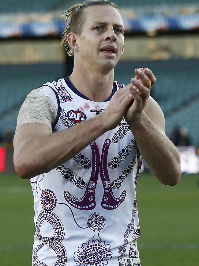 Dual Brownlow winner Nat Fyfe.