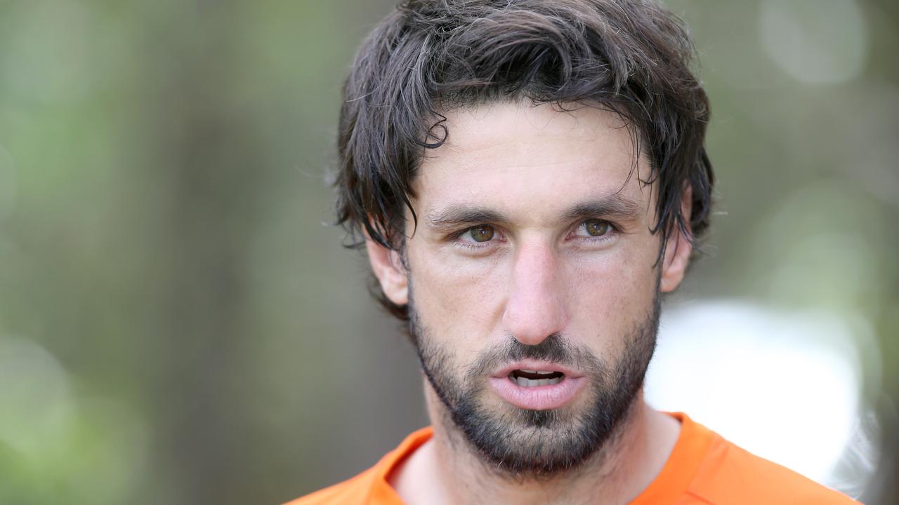 Brisbane Roar training at Griffith Uni fields. Thomas Broich. Pic Jono Searle.