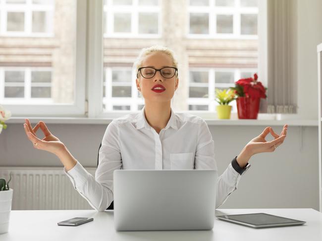 Fit some mini meditation sessions into your work day. Picture: iStock