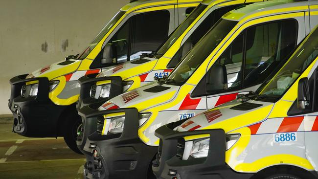 MELBOURNE AUSTRALIA - NewsWire Photos AUGUST 31, 2024: Generic photo of Ambulances at the Royal Melbourne Hospital Picture: NewsWire / Luis Enrique Ascui