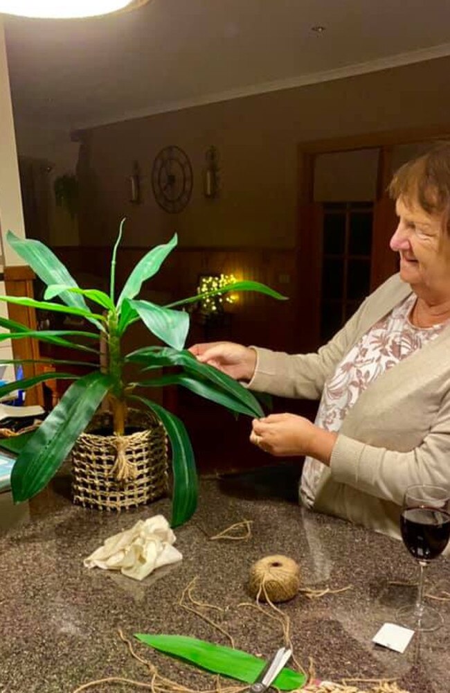 Angela’s mother showing off her crafty skills. Picture: Facebook/BunningsMumsAustralia