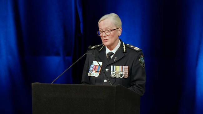 Acting Commissioner Linda Williams said Sergeant Doig paid the ‘ultimate sacrifice’. Picture: Supplied