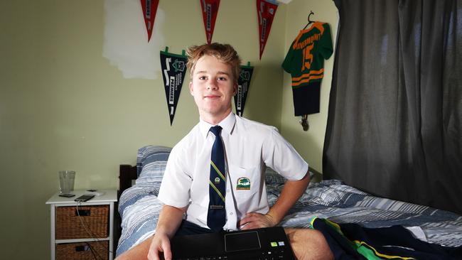 Year 12 school captain James Walker. Photograph : Jason O'Brien