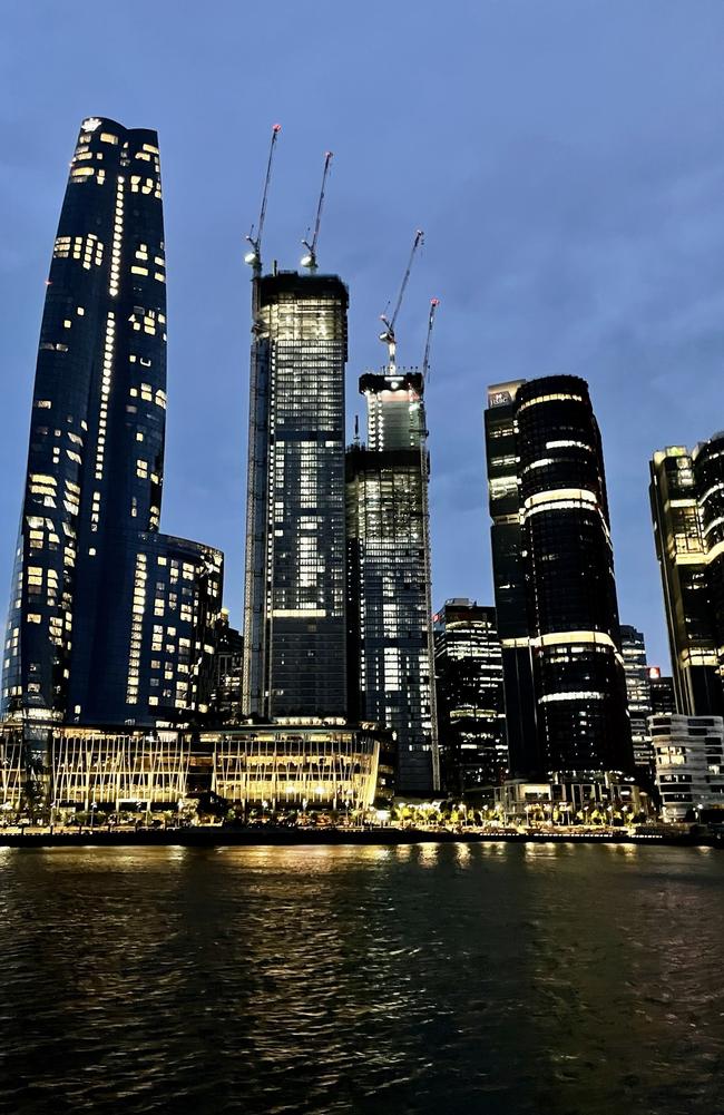 View of Darling Harbour from a Sydney ferry. Picture: Rae Wilson