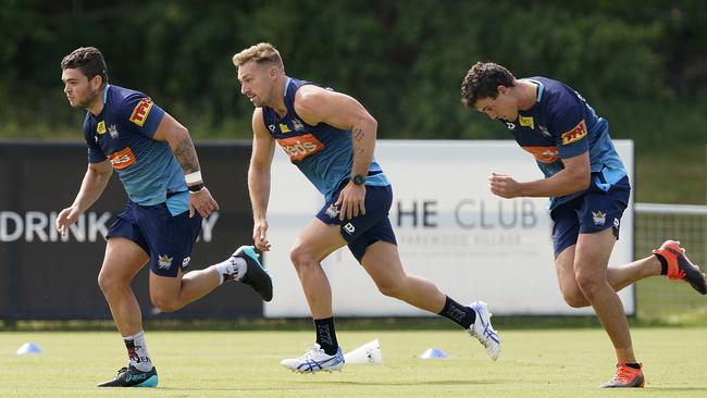 Titns backrower Bryce Cartwright, centre, is one of three players stood down