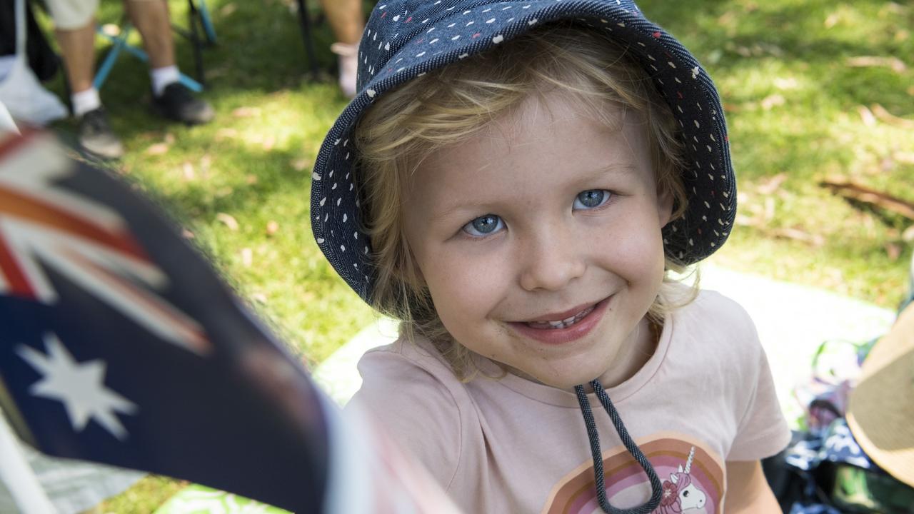 Rylee Hunt at Toowoomba Australia Day awards and celebrations at Picnic Point in 2021. Picture: Kevin Farmer