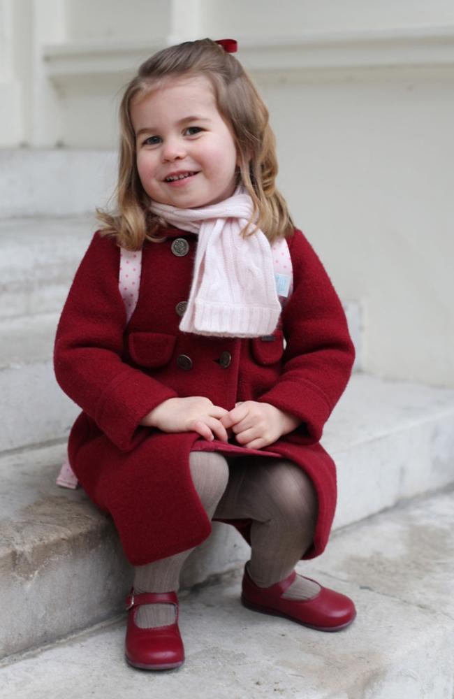 Charlotte’s third birthday photo. Picture: Duchess of Cambridge/Kensington Palace