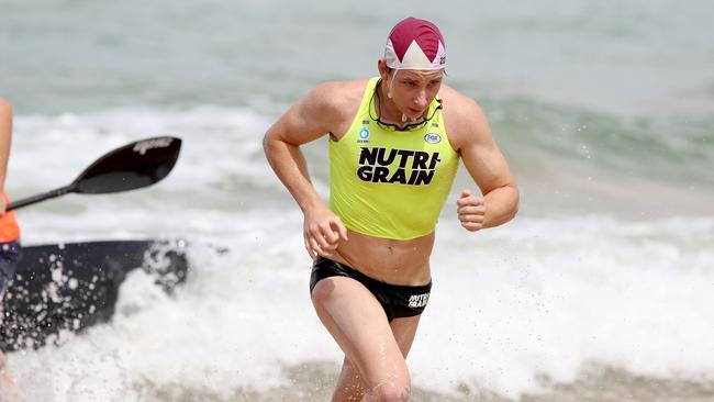 Mitchell Coombes competing in the ironman final at Round 1 of the Ocean6/Nutrigrain Series at Queenscliff, NSW. Photo: Shane Myers