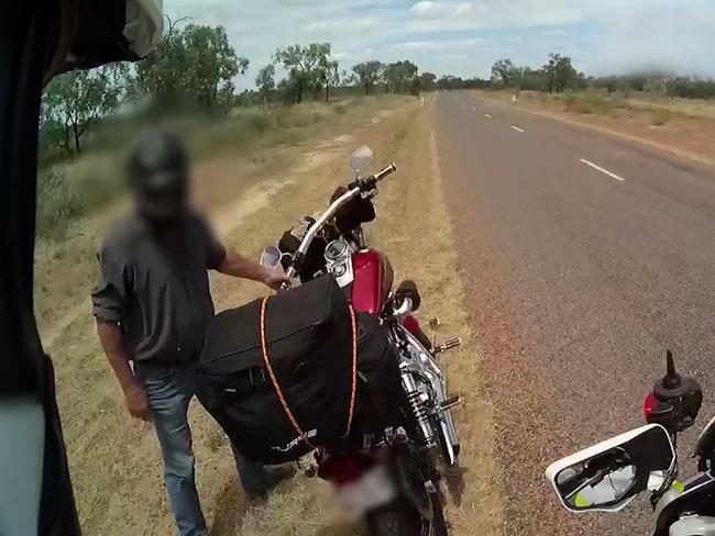 Watch: Moment police nab speeding motorcyclist