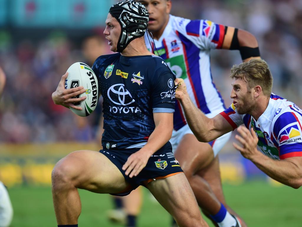 Kalyn Ponga in Cowboys colours. Picture: Evan Morgan