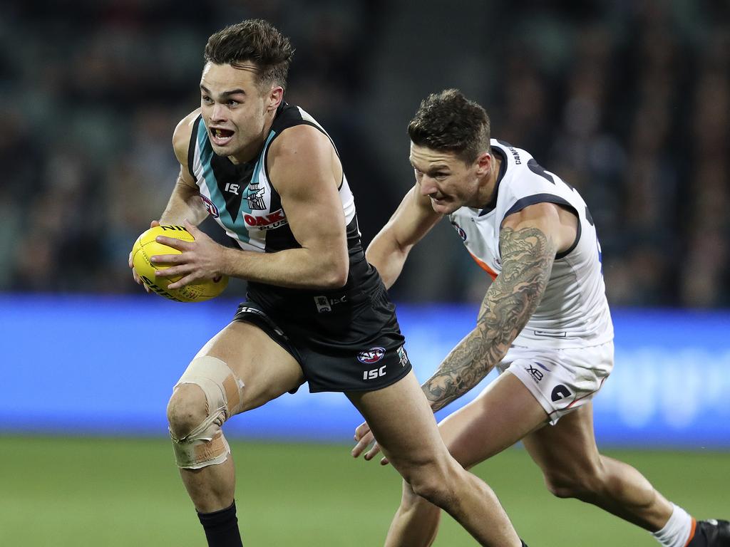 AFL: Port Adelaide re-signs Karl Amon for three years | Herald Sun