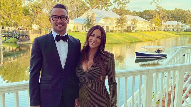 Former Hillsong pastor Carl Lentz with wife and Australian Laura Lentz.