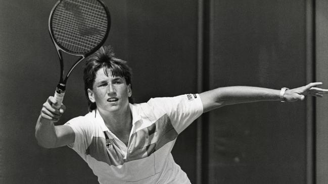 Jason Stoltenberg during Wimbledon in 1988. Picture: Professional Sport/Popperfoto via Getty Images/Getty Images