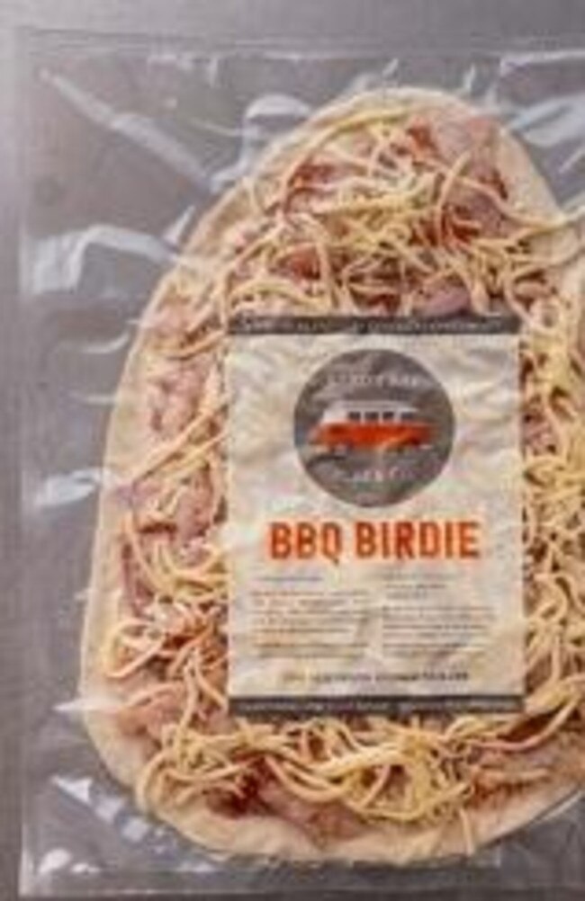 Byron Bay Pizza Co. BBQ Birdie frozen pizza.