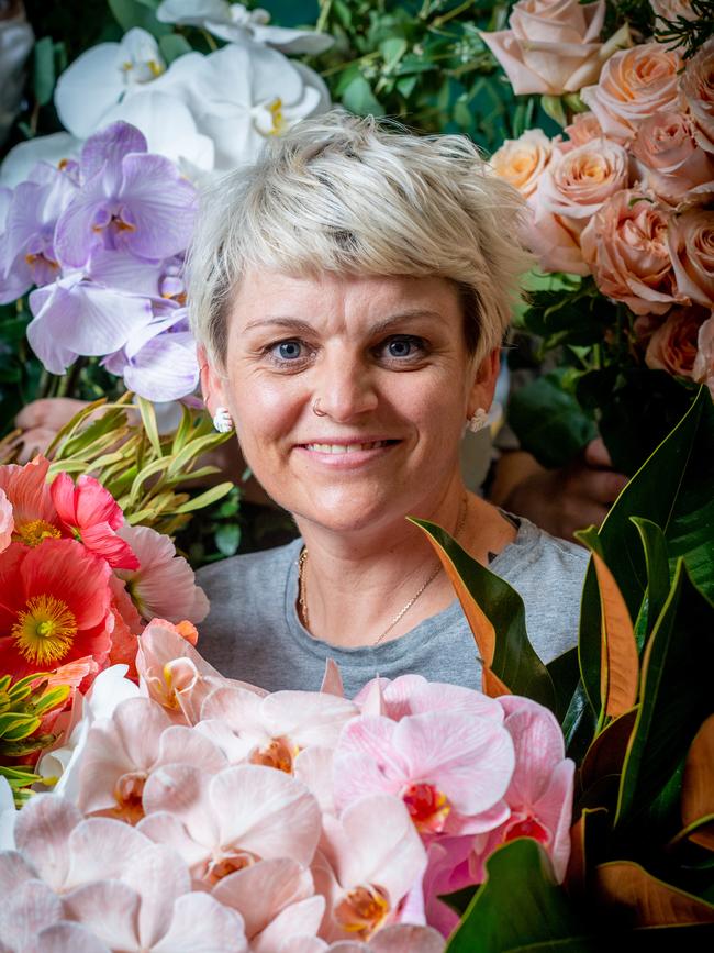 Magnolia Flower Merchants have been run off their feet after the lockdown has been lifted. Sammy Perry with some of her wares. Picture: Che Chorley