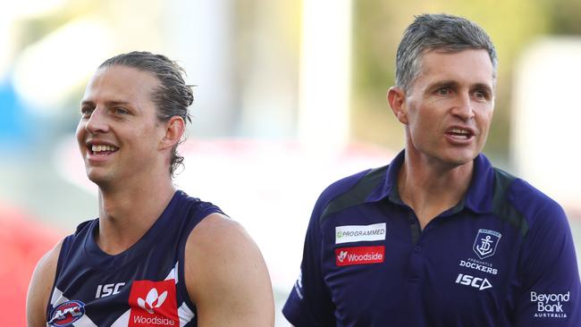 Fremantle have tied down senior coach Justin Longmuir until the end of the 2024 season. Picture: Chris Hyde/Getty Images