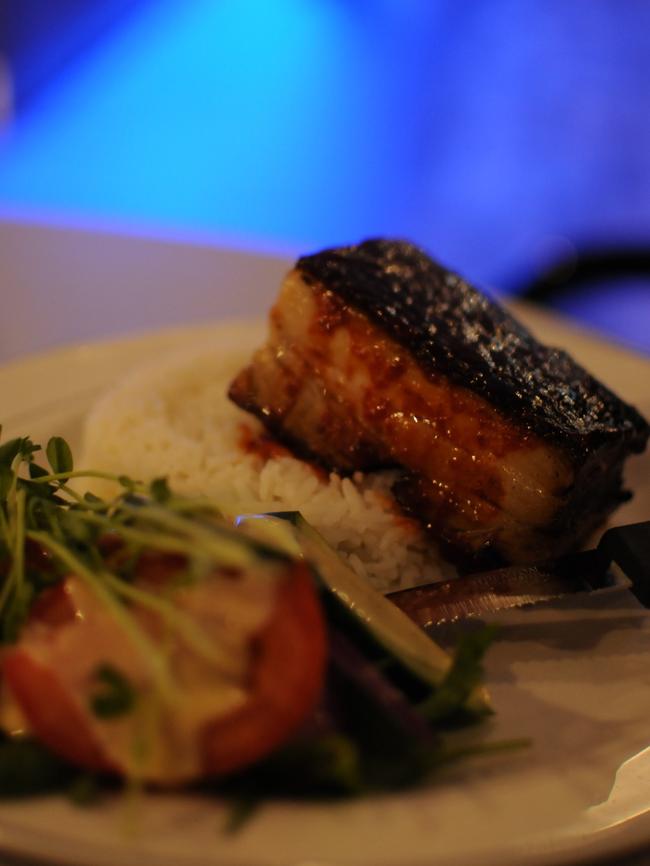 Twice cooked pork belly ($22.50).