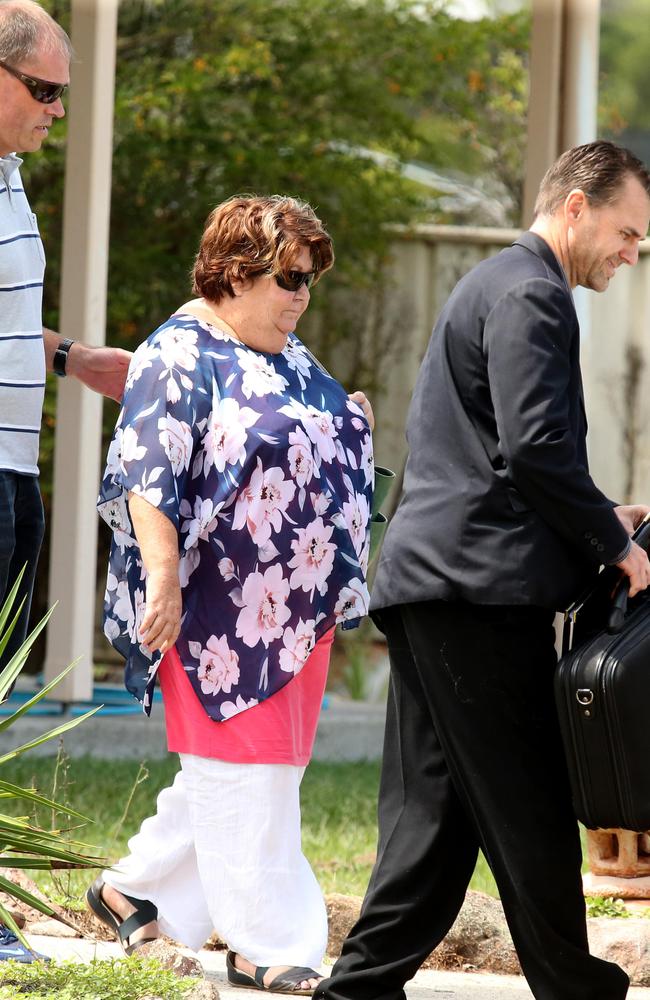 Tarrant’s English teacher mother Sharon was cross-examined by police before they searched her home near Grafton. Picture: Nathan Edwards