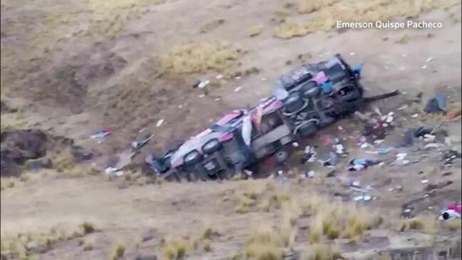 At least 23 dead in Peru after bus falls off cliff | The Courier Mail