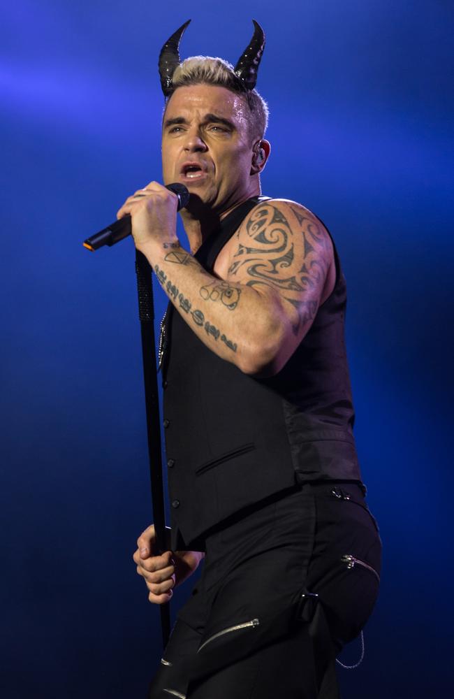 Robbie Williams will sing every song in the movie. Picture: Getty Images