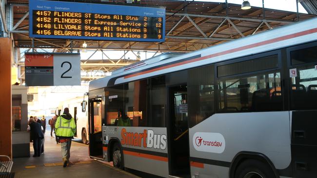 The Greens want Myki readers at bus stops. Picture: David Crosling