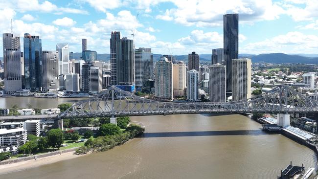 The Storey Bridge and its view of the Brisbane city skyline. Picture: Brendan Radke