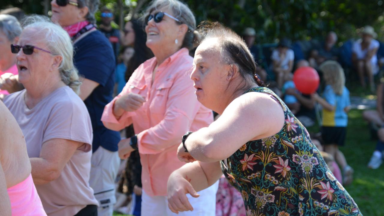 Z Crew Zumba was a big hit at the Festival of the Knob at Yorkeys Knob on Saturday. PIcture: Bronwyn Farr