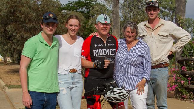 Don Chandler with family, from left, Lachie, Georgina, Alison, Angus. Picture: supplied