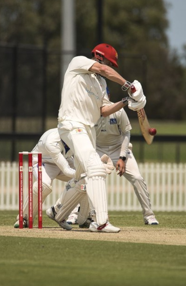 Swan Luke Wells on his way to 290. Picture: C M Thomas Photography