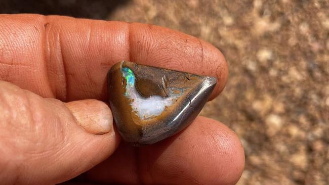 An opal mined by Ron Selig.