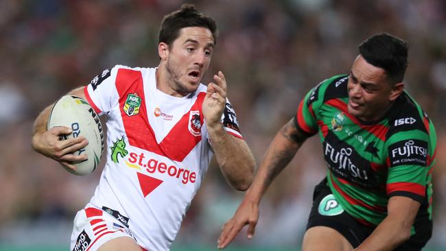 Ben Hunt was the Origin whipping boy last year but starred for the Dragons. Picture: Brett Costello