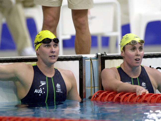 Thomas knows all about the pressure of a home games after swimming alongside the great Susie O'Neill in Sydney in 2000. Picture: AAP Image/Julian Smith