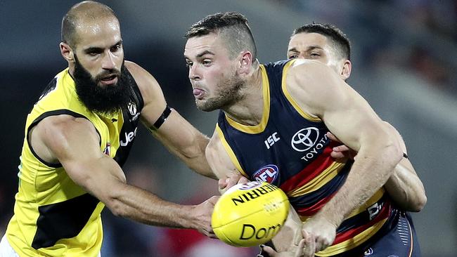 Richmond was wobbling when it lost its third game in a row to Adelaide in Round 13. Picture: Sarah Reed.