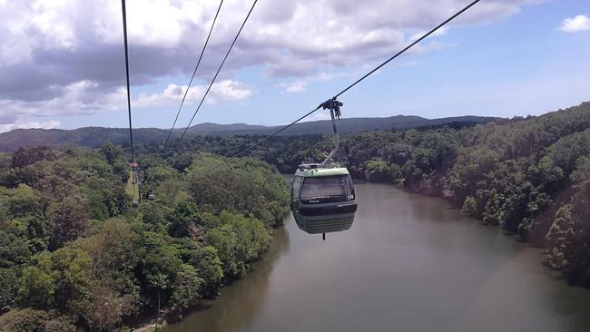 The success of the Skyrail Rainforest Cableway near Cairns provides a useful template for the  Gold Coast. Picture: Keith Woods